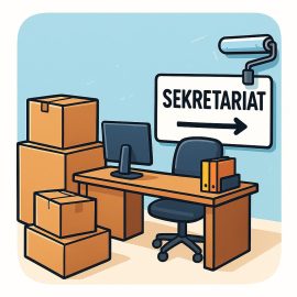 Das Sekretariat der Grundstufe zieht um